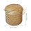 Cesta De Almacenamiento De Bambú Con Para , Y Té 3