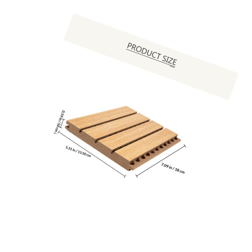 Panel Absorbente Acústico Madera Uso Interior Colores Surtidos 1