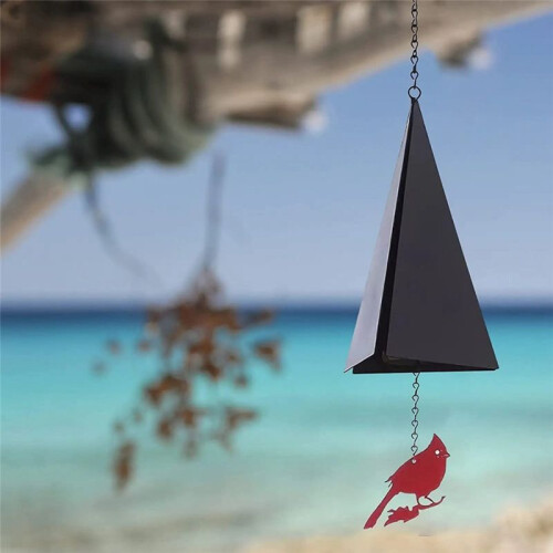 Compass Wind Chime Iron Triangle Wind Chime Pendant Decoration 2