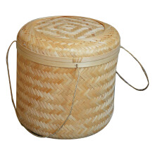 Cesta De Almacenamiento De Bambú Con Para , Y Té
