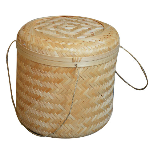 Cesta De Almacenamiento De Bambú Con Para , Y Té