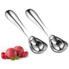 Glassskopa i Rostfritt Stål - Bekvämt Handtag för Enkel Portionering - Perfekt för Fast Glass, Falafel