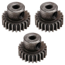 Ingranaggio Motore Pignone In Acciaio con Albero da 3 Pezzi da 3,175 mm 32DP 48DP 64DP M0.6 per Auto RC 1/10 1/8 3650 3660,23T