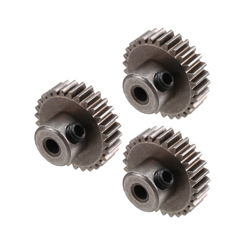 3Pcs 3.175Mm Shaft Steel Pinion Motor Gear 32Dp 48Dp 64Dp M0.6 For 1/10 1/8 Rc Car 3650 3660,29T 6032604614288