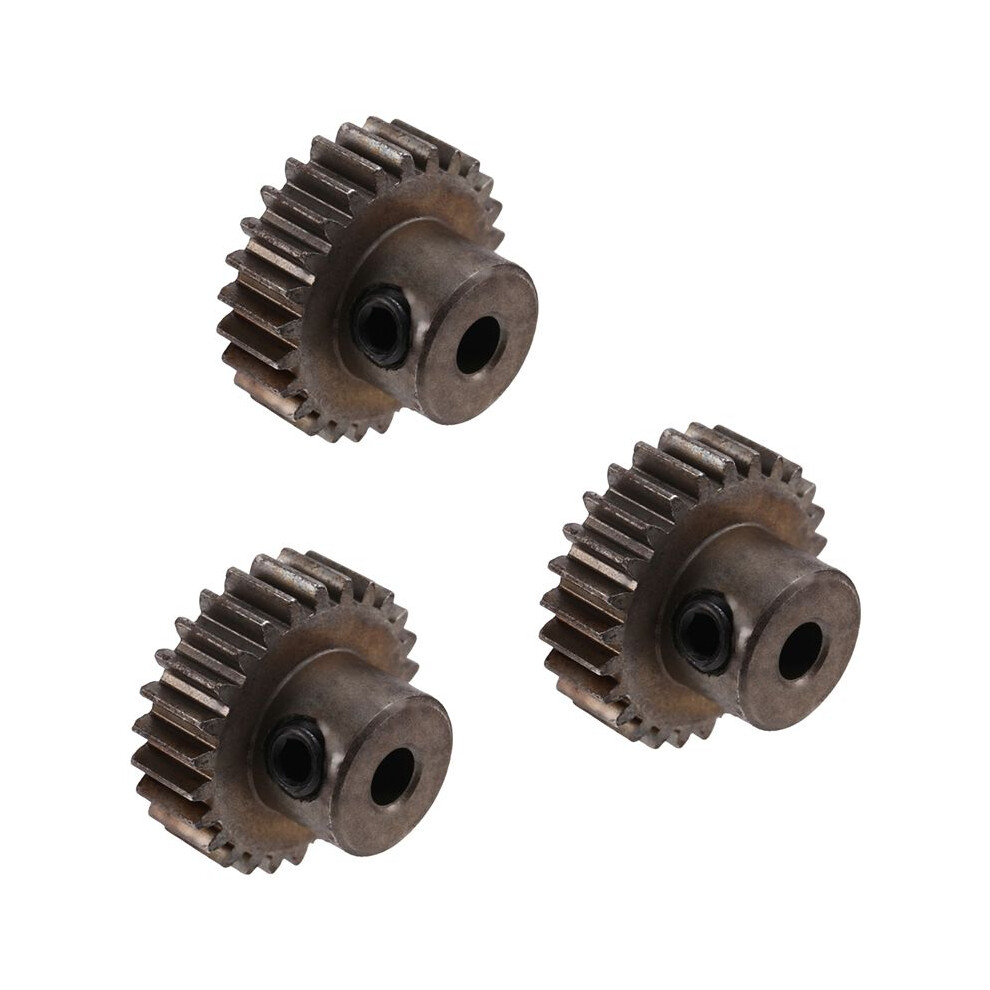 3Pcs 3.175Mm Shaft Steel Pinion Motor Gear 32Dp 48Dp 64Dp M0.6 For 1/10 1/8 Rc Car 3650 3660,26T 6031437248431