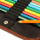 Rollup Pencil Case Canvas Organizer With 36 Slots Black 4