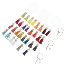 60Stk Sublimation Keyrings DIY Heat Transfer Set