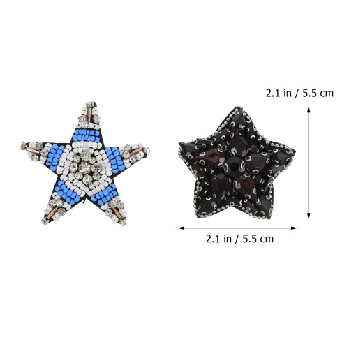 2Ud Accesorios De Tela Con Strass Y Para Decorar Prendas 1