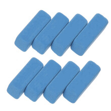 8Stk Scrub Radierer Prüfungs Bleistift Malerei Skizzen (Blau Weiß)