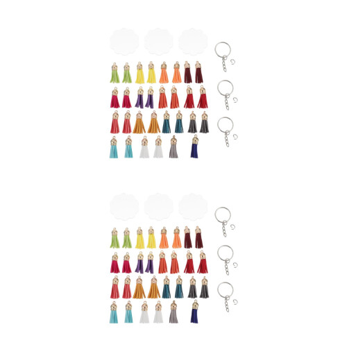 60Stk Sublimation Keyrings DIY Heat Transfer Set 2