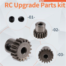 32DP 48DP 64DP M0.6 Pignone In Acciaio con Albero da 3,175 mm per Auto RC 1/10 1/8 3650 3660,17T