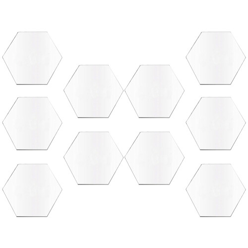 40Stk Multifunktionale Acrylkarten Transparent DIY Kinderzubehör