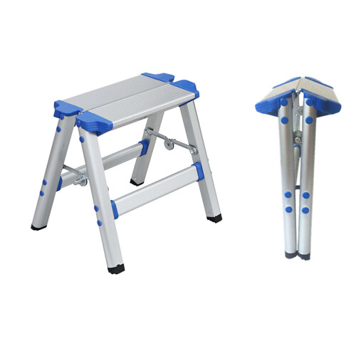 plegable aluminio hogar banco taburete plata 2