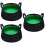 3Ud Cubeta Plegable Impermeable Verde Para Camping Pesca 7