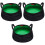 3Ud Cubeta Plegable Impermeable Verde Para Camping Pesca 3