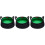 3Ud Cubeta Plegable Impermeable Verde Para Camping Pesca 4