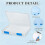 6 Pcs Clear A4 File Box Document Plastic Storage Box Case Board Containers Magazine Protector File Holder with Buckle 4