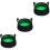 3Ud Cubeta Plegable Impermeable Verde Para Camping Pesca 5