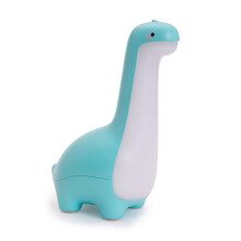 Luz Nocturna de Dinosaurio para Niños: Linda Lámpara de Noche con Protección para los Ojos, Carga USB, Decoración Ideal para la Habitación Azul