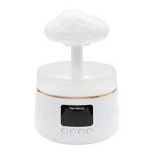 300Ml Mushroom Rain Cloud Air Humidifier Water Drops Sounds Colorful Night Lights Aromatherapy Essential Oil Diffuser