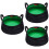 3Ud Cubeta Plegable Impermeable Verde Para Camping Pesca 6