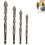 4PCS Four-Flute Sawtooth Eccentric Drill Bit, High Hardness Skewed- Eccentric Drill Bits,6mm+8mm+10mm+12mm 2