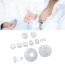 27mm Flange Pump Parts for S9/S10/S12 Silicone Milk Pumps with 2 Duckbill Valves