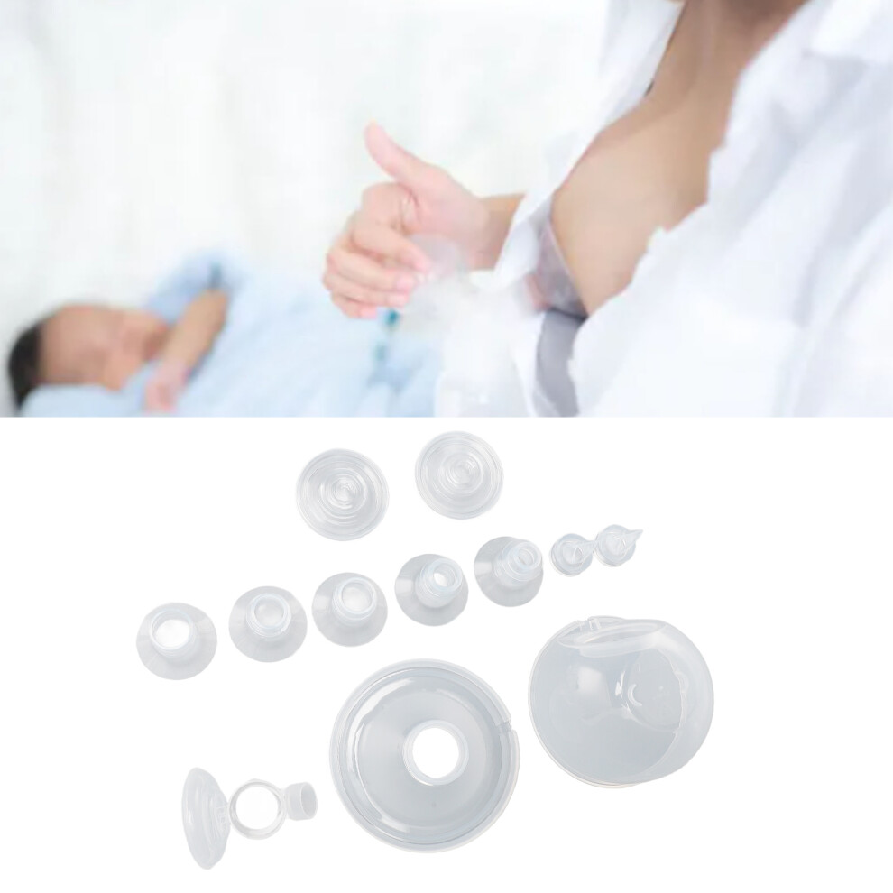 27mm Flange Pump Parts for S9/S10/S12 Silicone Milk Pumps with 2 Duckbill Valves