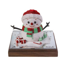 Calendário de Mesa 3D 2025 Calendários Destacáveis - Escultura em Papel Faça Você Mesmo, Design Artístico Destacável, Inclui Notas Adesivas