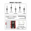5Pcs Hex Shank Countersink Drill Bits Set with Low Friction Depth Stop,1/4 Inch Quick Change Hex Shank Countersink Drill 2