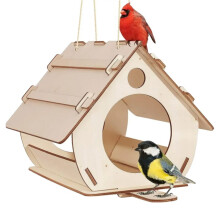 Hanging Bird Feeder DIY Assembled Garden Decoration Outdoor Indoor Bird Cage Garden Pendant Bird House