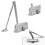 Automatic Door Closer Adjustable Door Stop Multifunctional Buffer Door Closer Suitable for Residential Decoration B 6