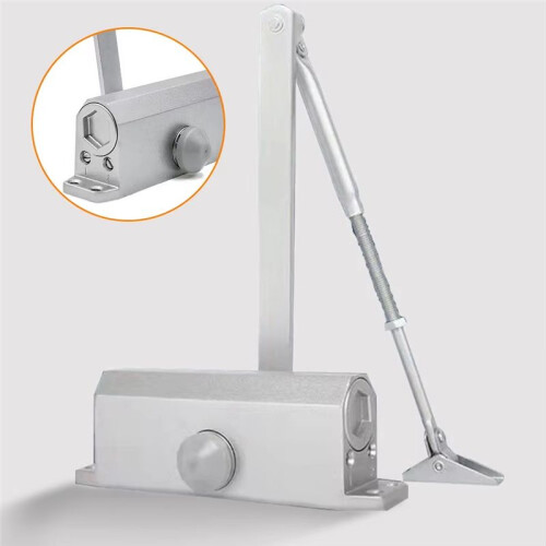 Automatic Door Closer Adjustable Door Stop Multifunctional Buffer Door Closer Suitable for Residential Decoration B 1