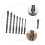 7pcs Hex Shank Drill Bits Firewood Hand Drill Cone Multipurpose Drilling Bit Stepped Drill Bit Tile Drill Bit 5