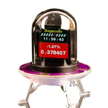 Bitcoin RGB Nixie-Röhrenuhr WIFI Vernetzter LED-Leuchtfarbbildschirm DIY Analog-Digital-Röhren-Nachtlicht