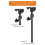 Adjustable Instrument Stand with Rackmount Bracket Clip Microphone Clip Soft Rubber Shock-Absorbing Structure for Violin 6