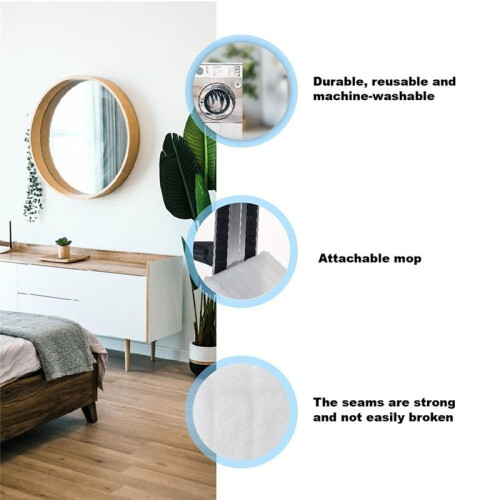 6st Utbytesduk Av Mikrofibermopp för  Easy Fix SC2, SC4, SC5 Ångtvättar Delmoppdynor B 2