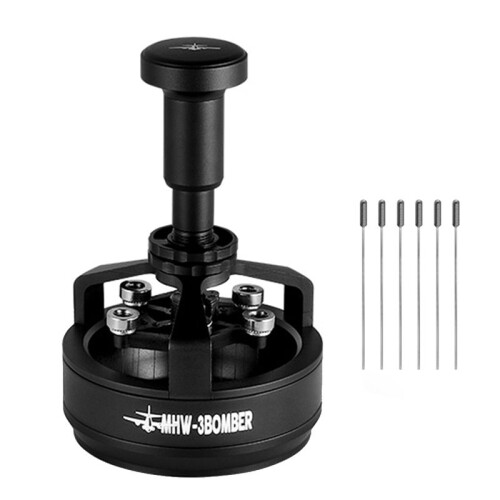 MHW-3BOMBER 58mm Adjustable WDT Tool 14x0.25mm Needles Adjustable Depth Espresso Stirrer Magnetic Positioning Espresso Machine