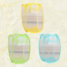 6Stk Nylon Wäschekörbe, Faltbar Und Atmungsaktiv Für Badezimmer