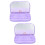 2Stk Künstliche Wimpernbox Mit LED-Licht Und Organizer 7