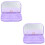 2Stk Künstliche Wimpernbox Mit LED-Licht Und Organizer 6