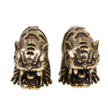 4 messing tiger statuen tierkreis anhänger schlüsselanhänger