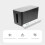 Power Strip Kabelmanagement Box Schwarz Größe S 6
