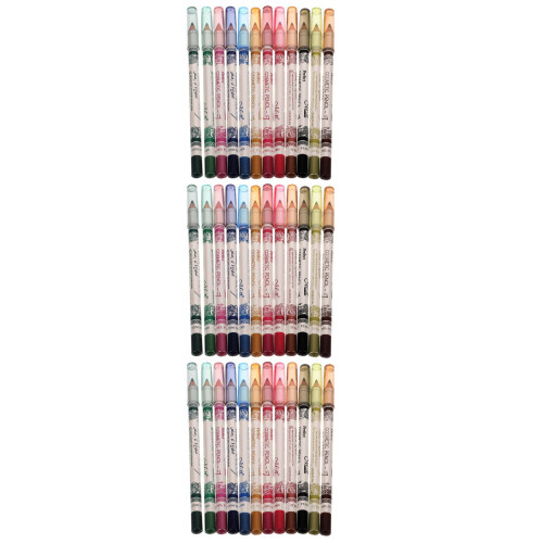 36Stk Makeup Eyeliner Set 12 Farben Schwarz Langlebig Bunt 1