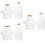6Stk Mini Glasflaschen Mit , Dekorflaschen Aus 9