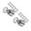 40Jgo Hardware Metálico Para Montajes De Pared, Tornillos Para 9