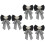 6Ud Broche Gran Negro Con Pin Para Y Abrigos Mujer 8