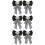 6Ud Broche Gran Negro Con Pin Para Y Abrigos Mujer 10