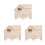 3Ud Casa Madera Multiárea Para Hámsters Con 6