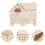 3Ud Casa Madera Multiárea Para Hámsters Con 11